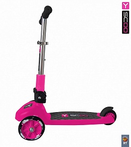 Самокат RT TRIO 120 Neon pink (Y-SCOO, 5233RT)